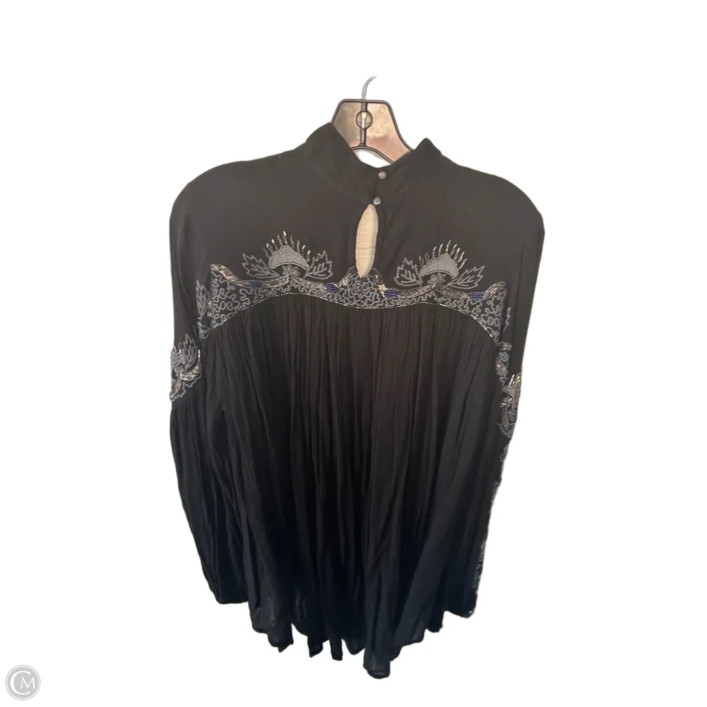 Top Long Sleeve By Free People In Black & Grey, Size: Xs