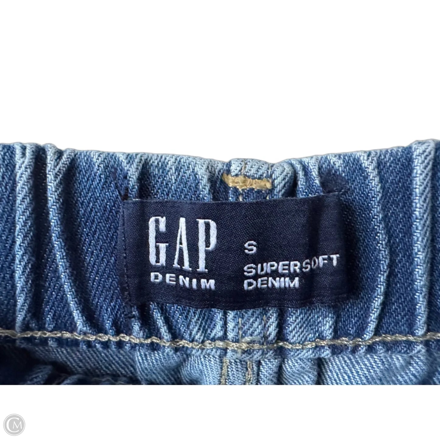 Jeans Wide Leg By Gap In Blue Denim, Size: 4