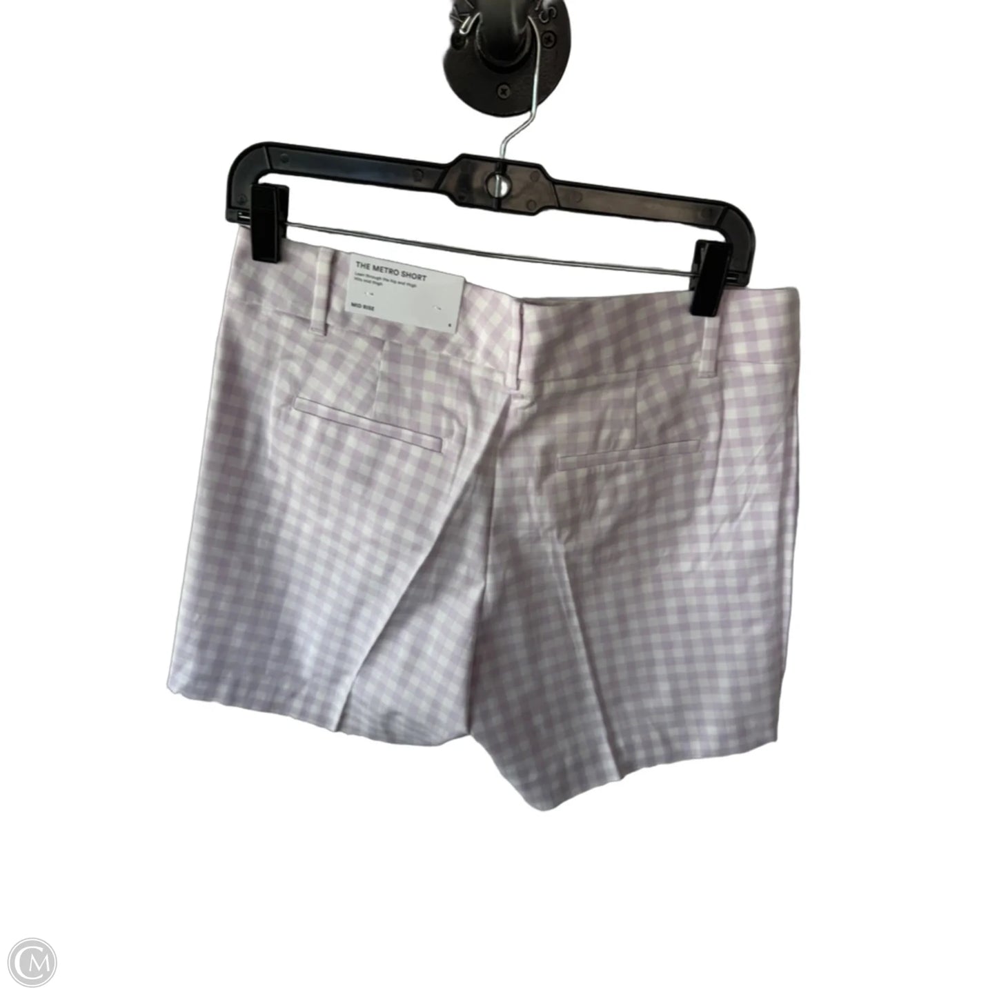 Shorts By Ann Taylor In Purple & White, Size: 6