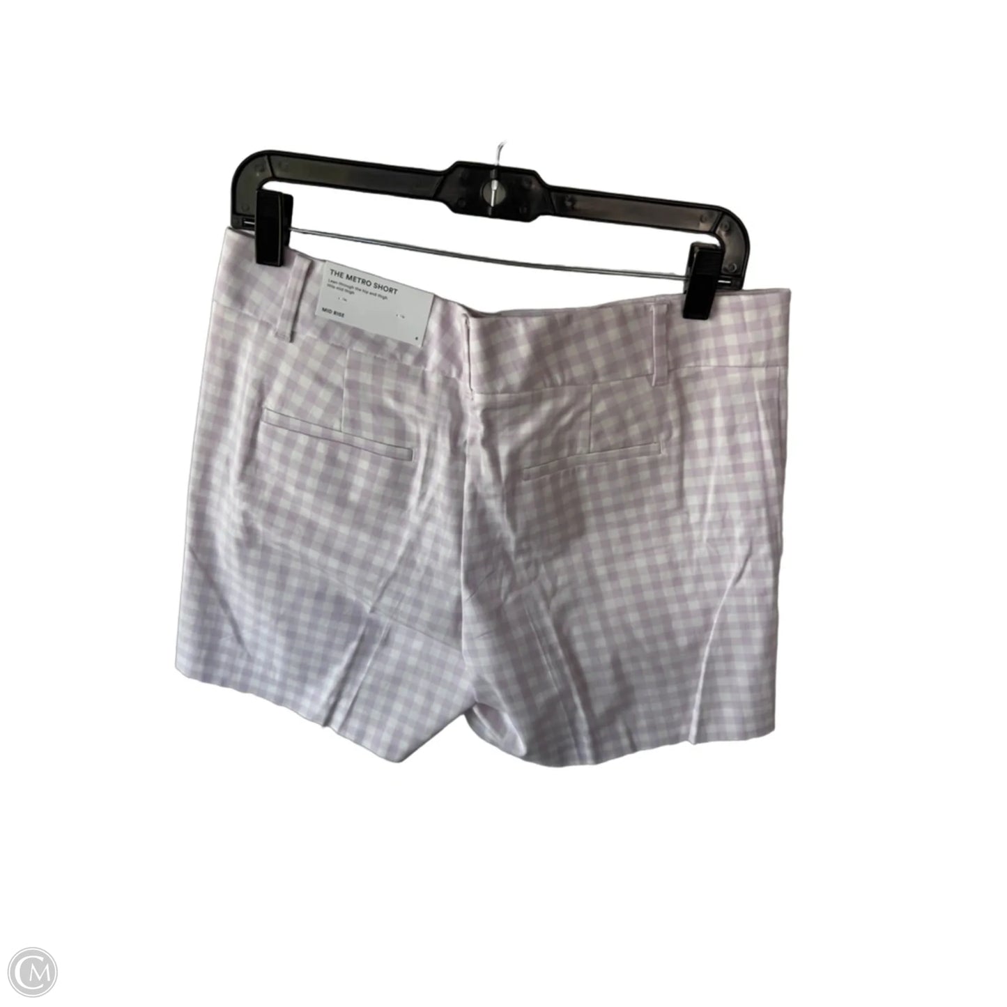 Shorts By Ann Taylor In Purple & White, Size: 6