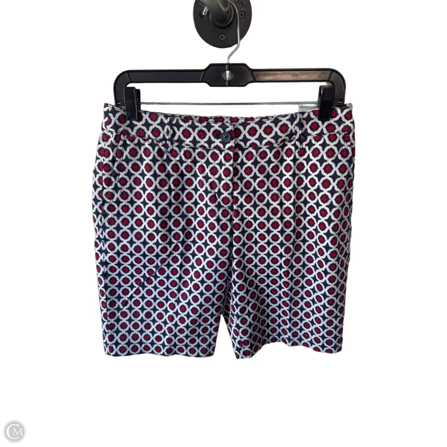 Shorts By Ann Taylor In Blue & White, Size: 6