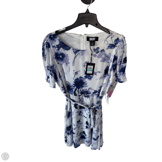 Dress Party Short By Dkny In Blue & White, Size: Xl