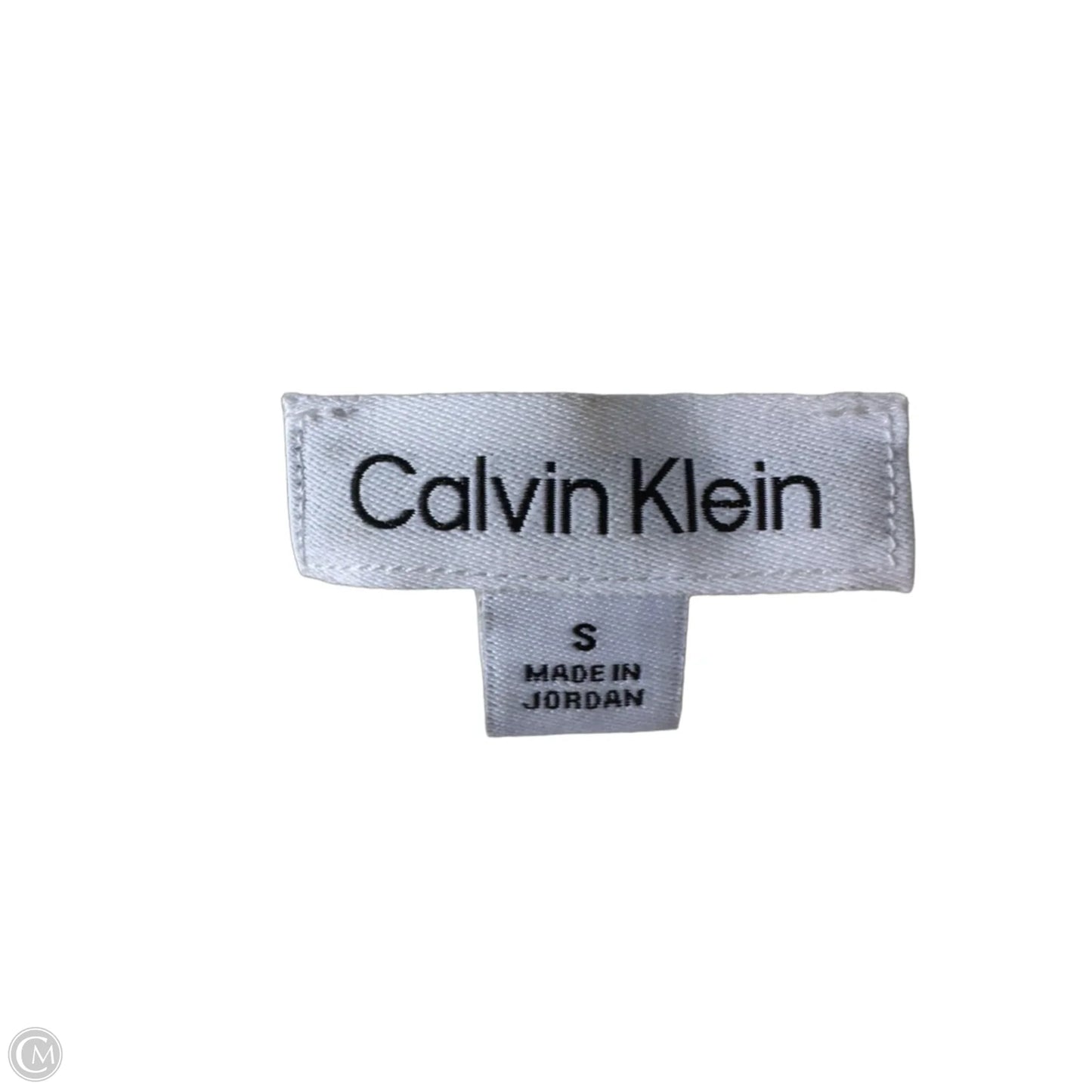 Top Short Sleeve By Calvin Klein In White, Size: S