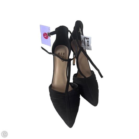 Sandals Heels Stiletto By Mix No 6 In Black, Size: 6