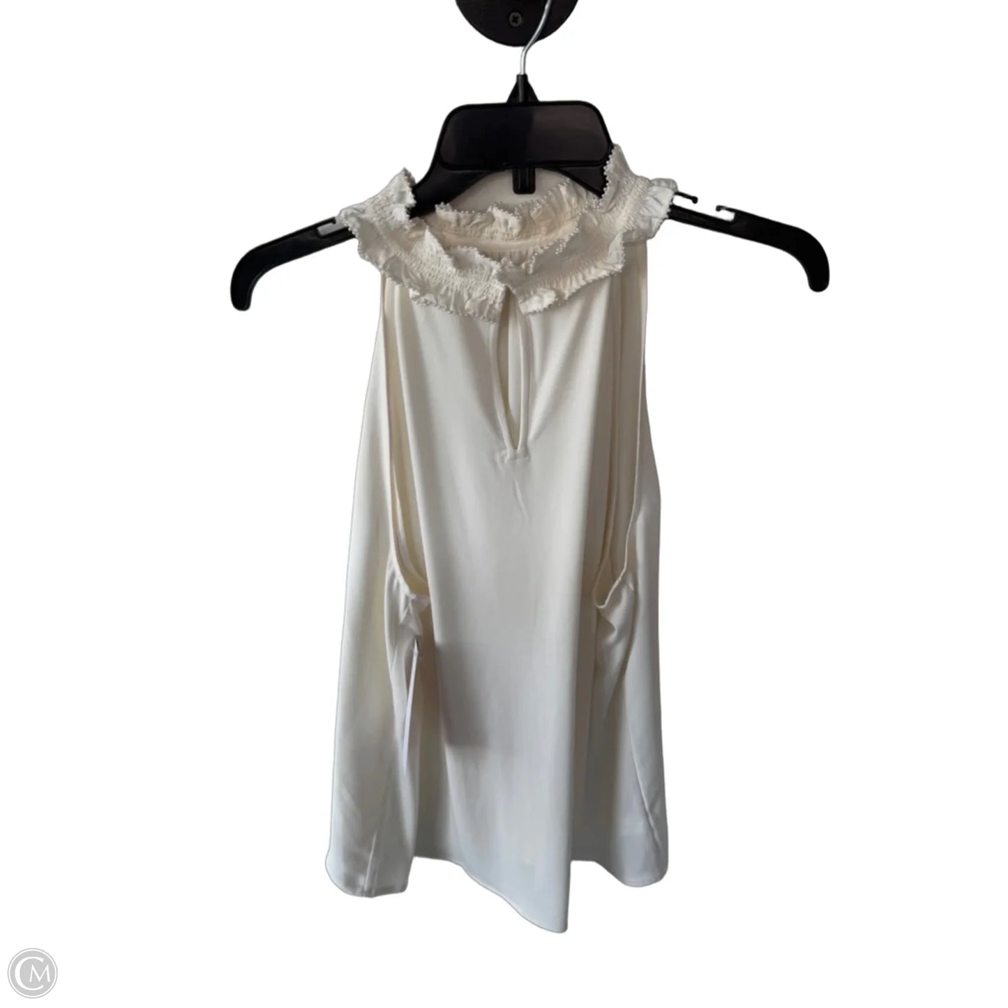 Top Sleeveless By Ann Taylor In Cream, Size: L