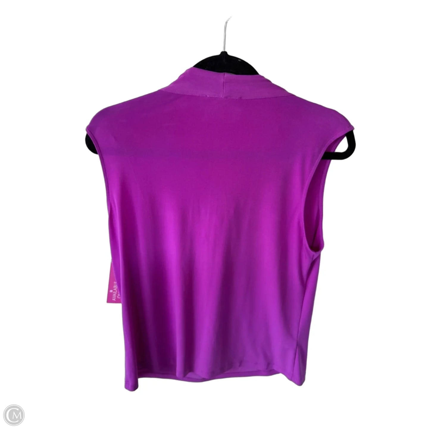 Top Sleeveless By Calvin Klein In Purple, Size: L