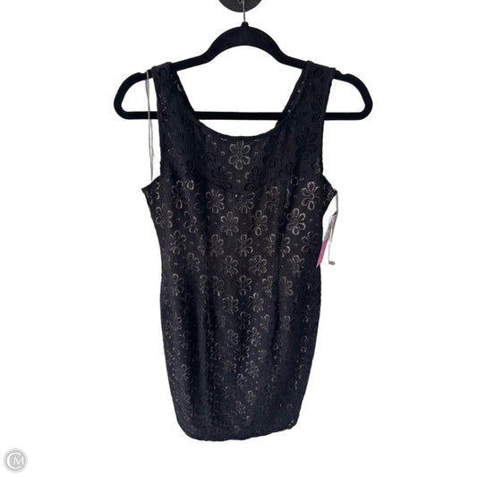 Dress Party Short By Maggy London In Black & Tan, Size: S