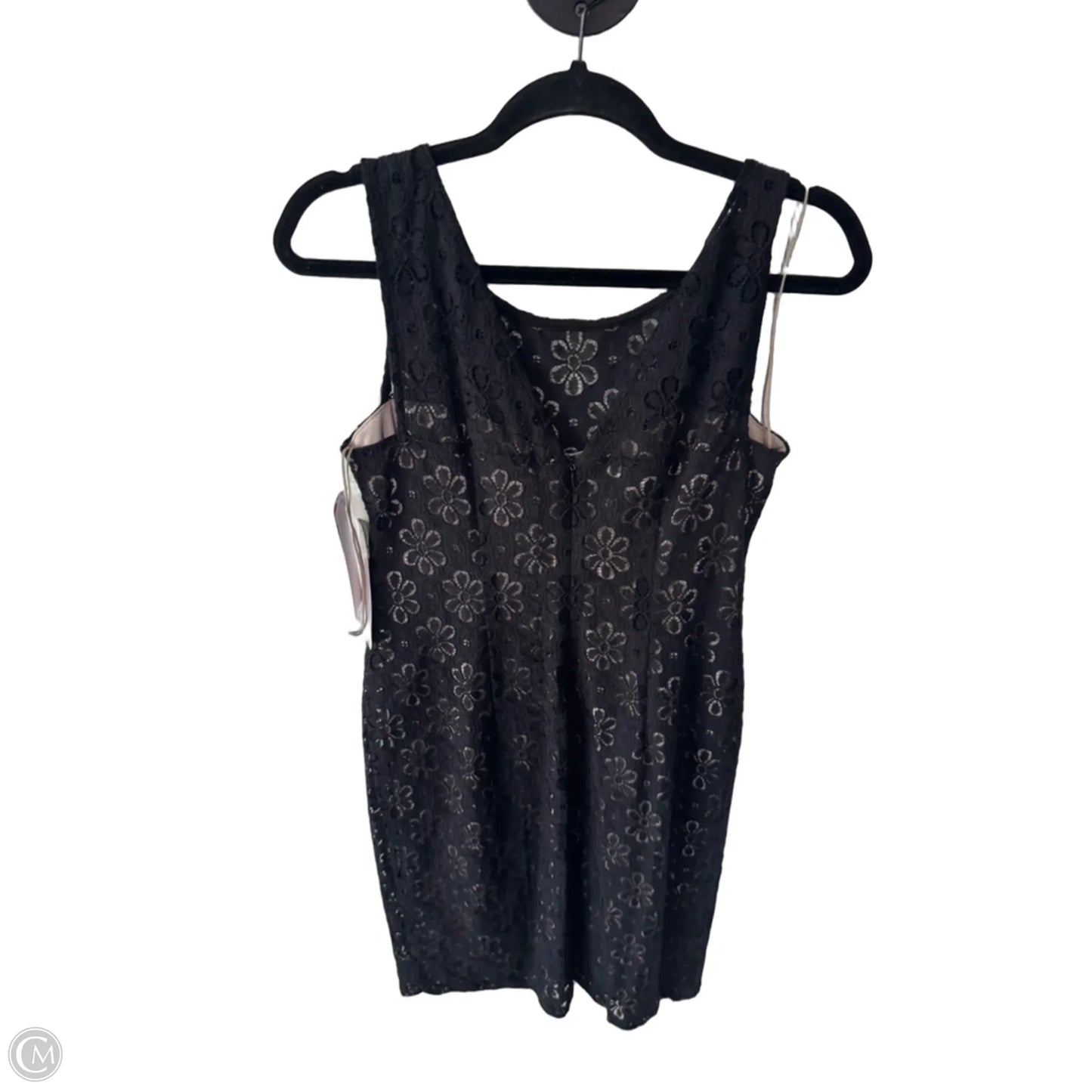 Dress Party Short By Maggy London In Black & Tan, Size: S