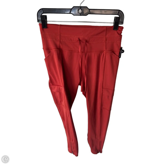 Athletic Leggings By Athleta In Orange, Size: 8