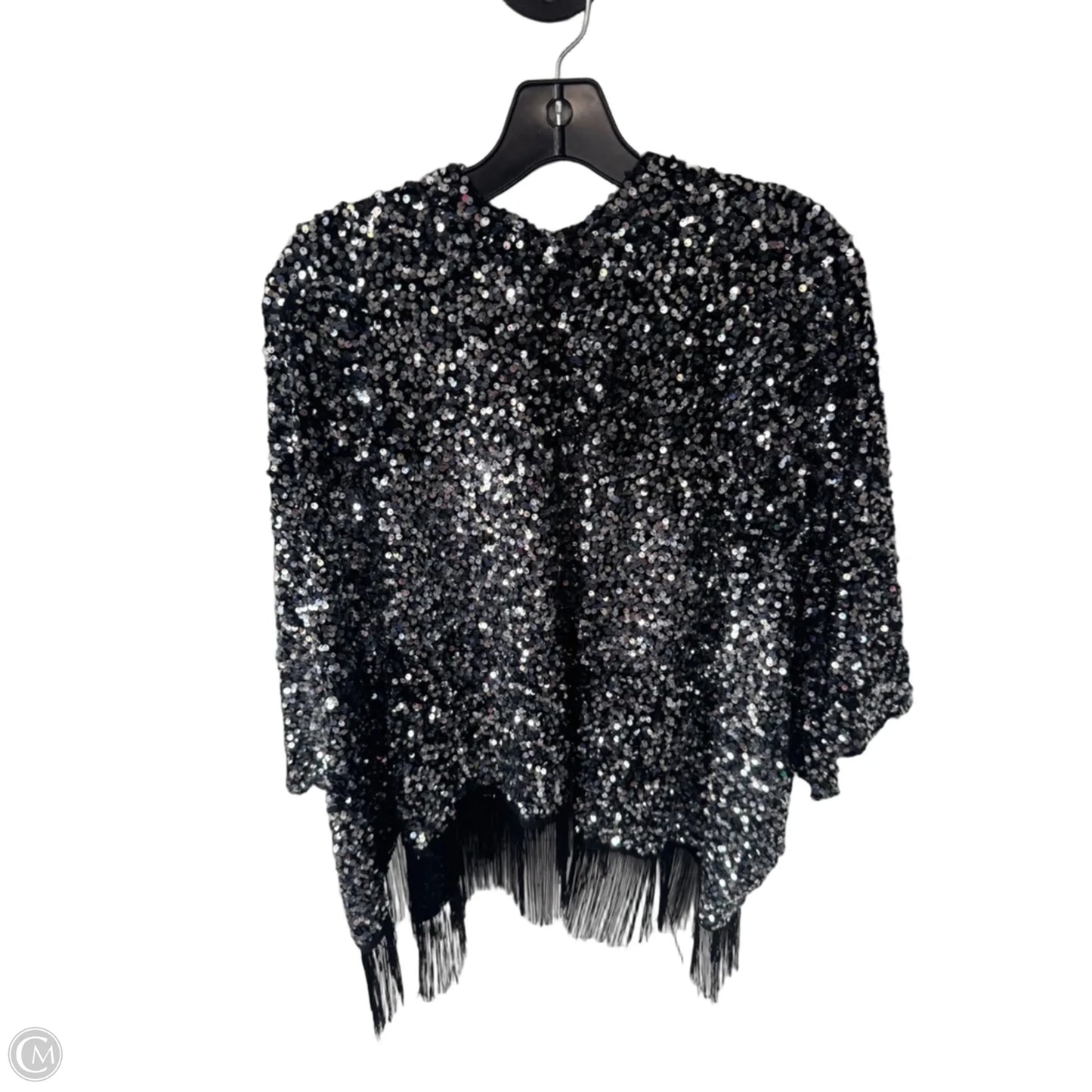 Kimono By Steve Madden In Black & Silver, Size: Osfm