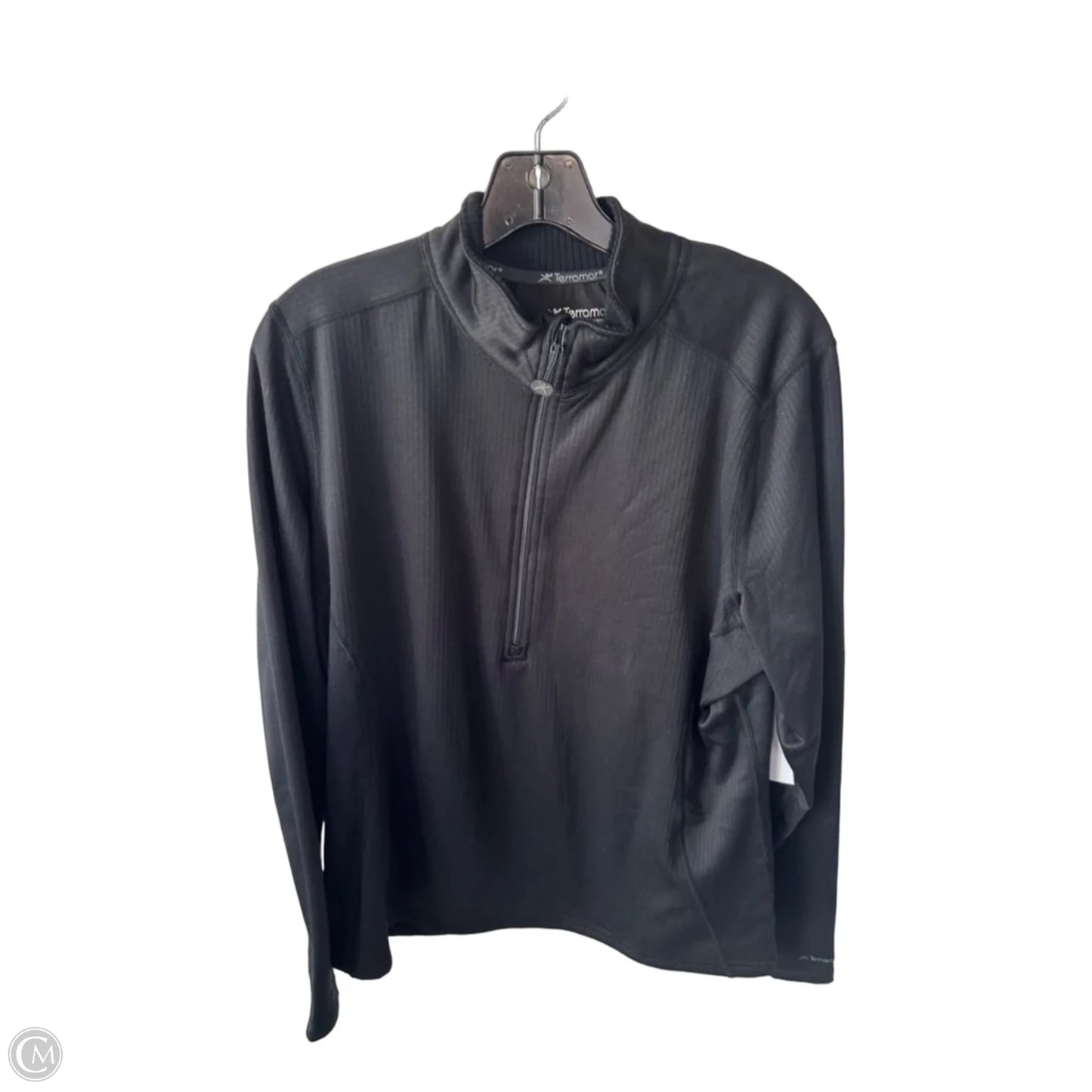 Athletic Top Long Sleeve Collar By Clothes Mentor In Black, Size: Xl