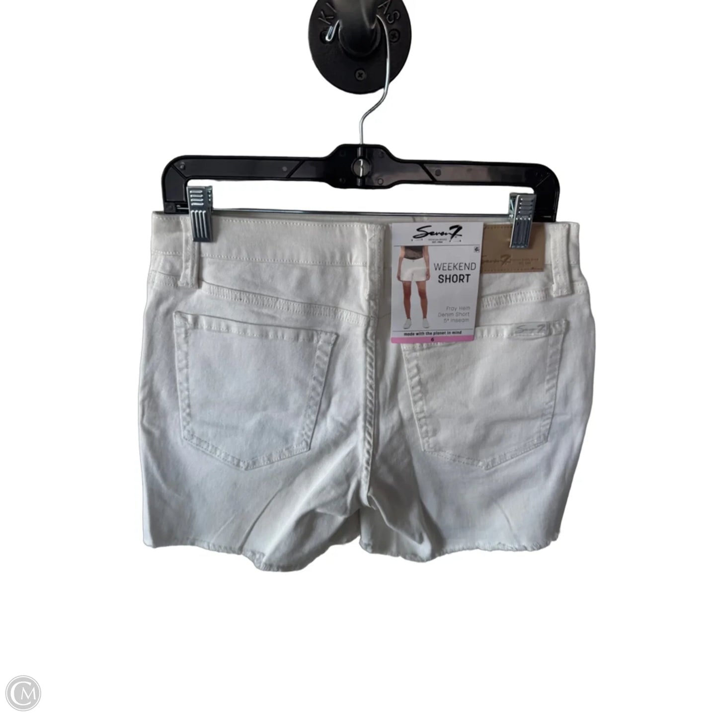 Shorts By Seven 7 In Cream Denim, Size: 6