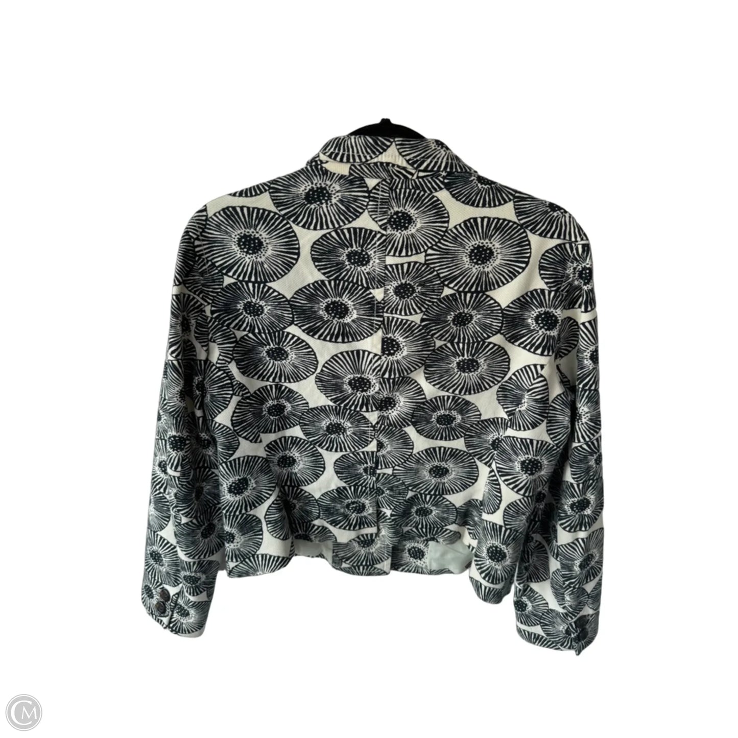 Blazer By Clothes Mentor In Black & Cream, Size: M