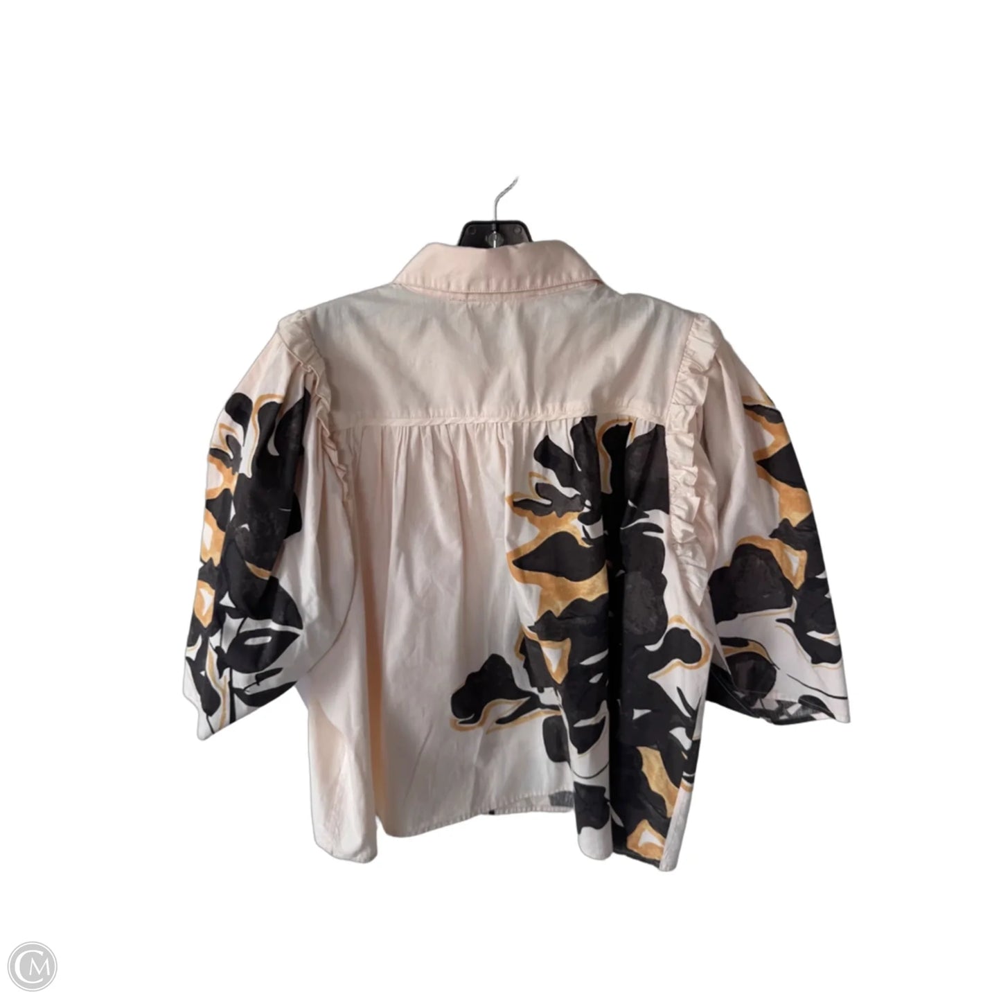 Top Short Sleeve By Forever That Girl In Grey & Pink, Size: Xl