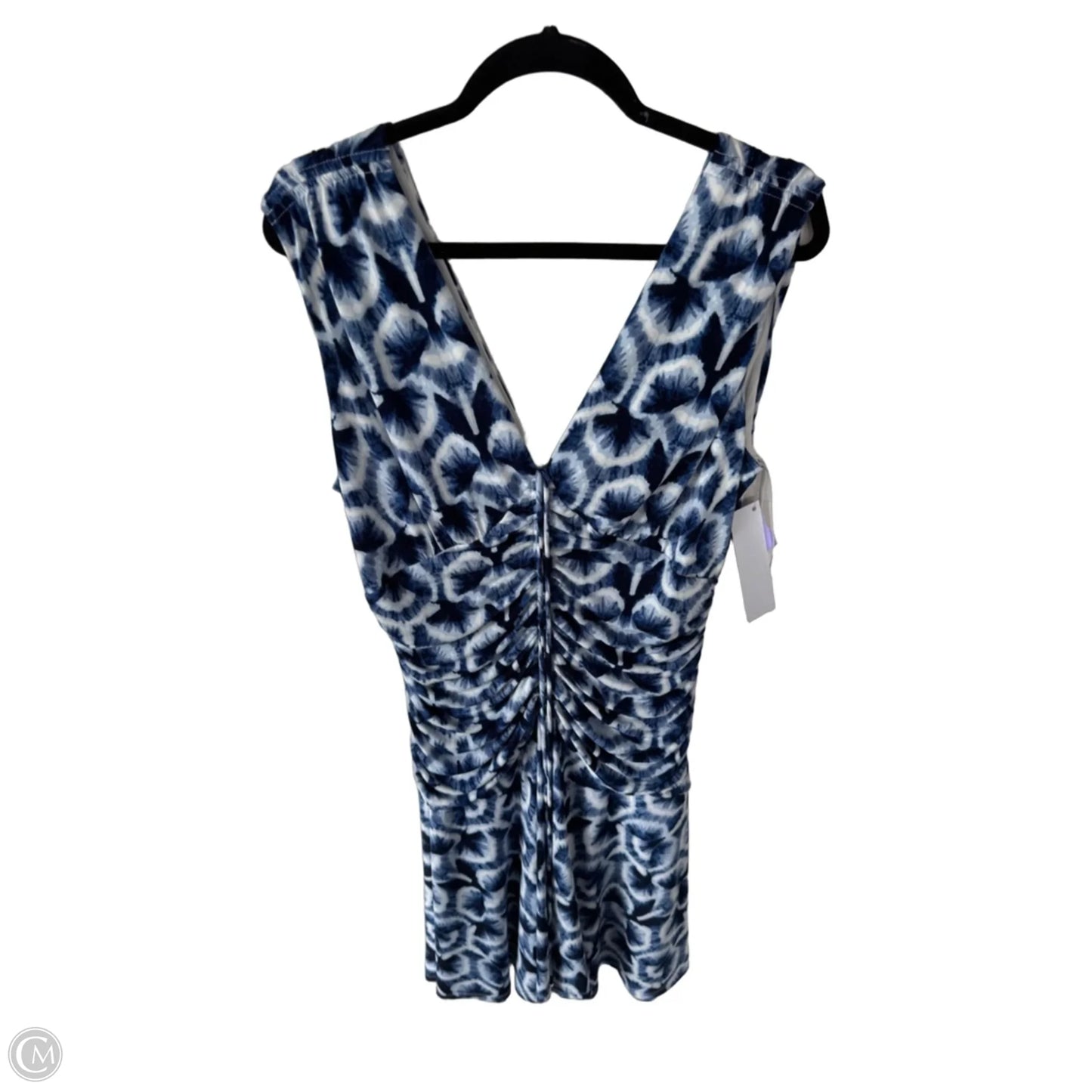 Dress Party Short By White House Black Market In Blue & White, Size: L