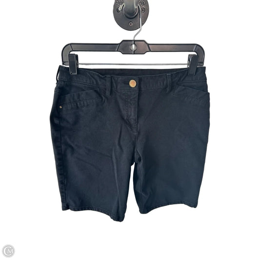 Shorts By Chicos In Black Denim, Size: 4