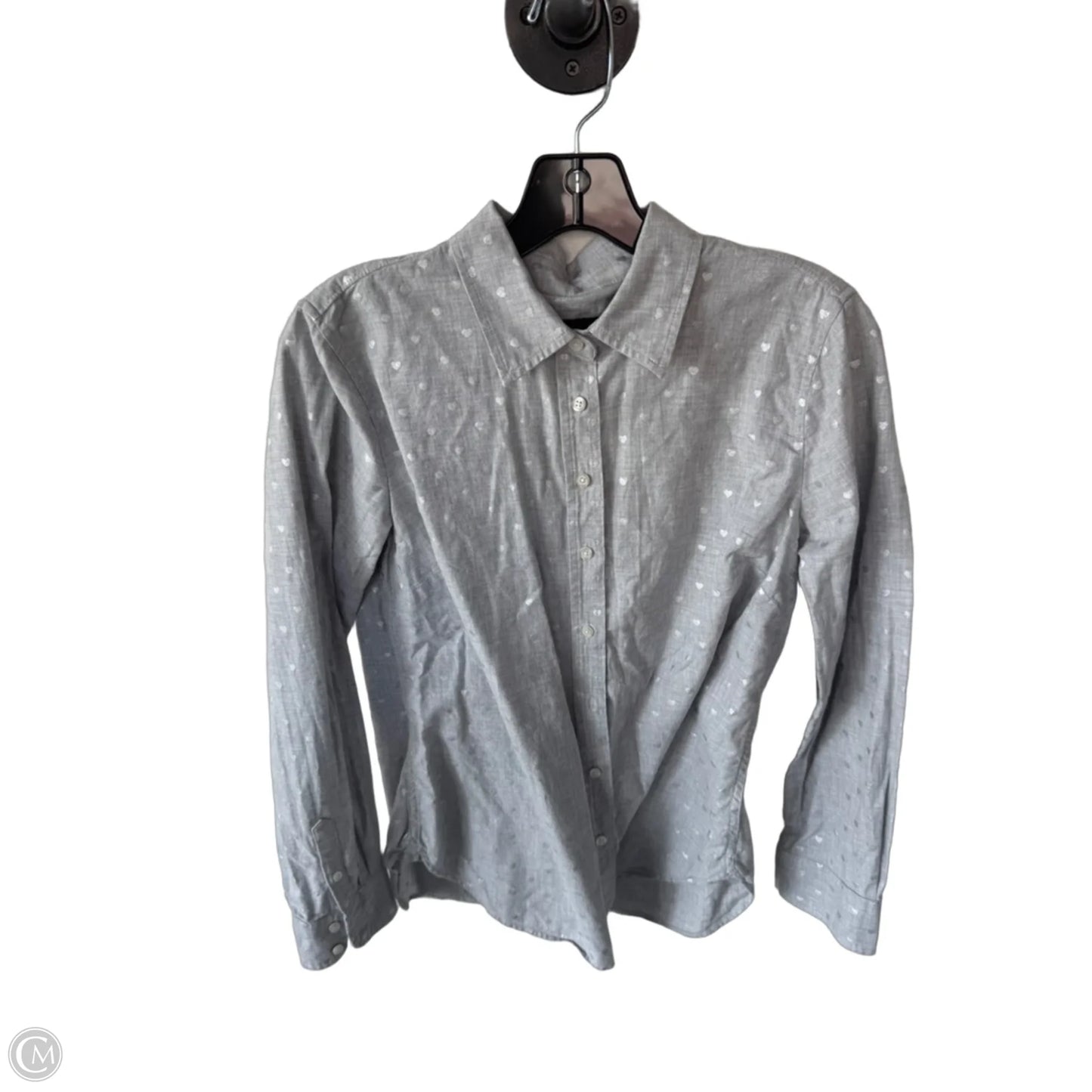 Top Long Sleeve By Talbots In Grey, Size: Xs