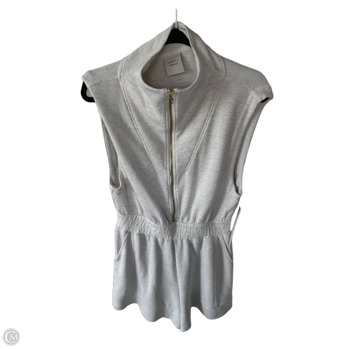 Romper By Varley In Grey & White, Size: L