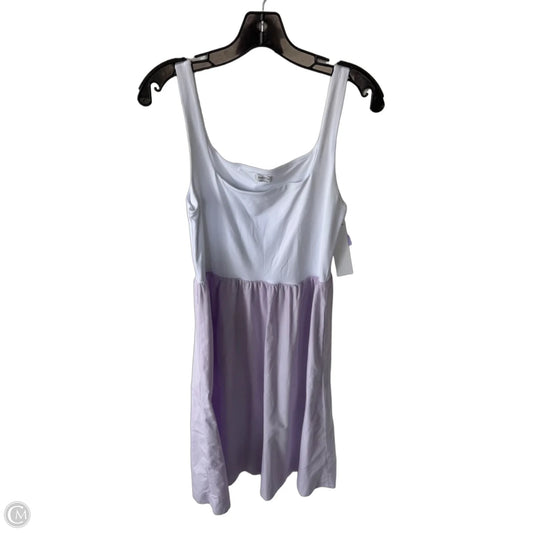 Dress Casual Midi By Babaton In Purple & White, Size: L
