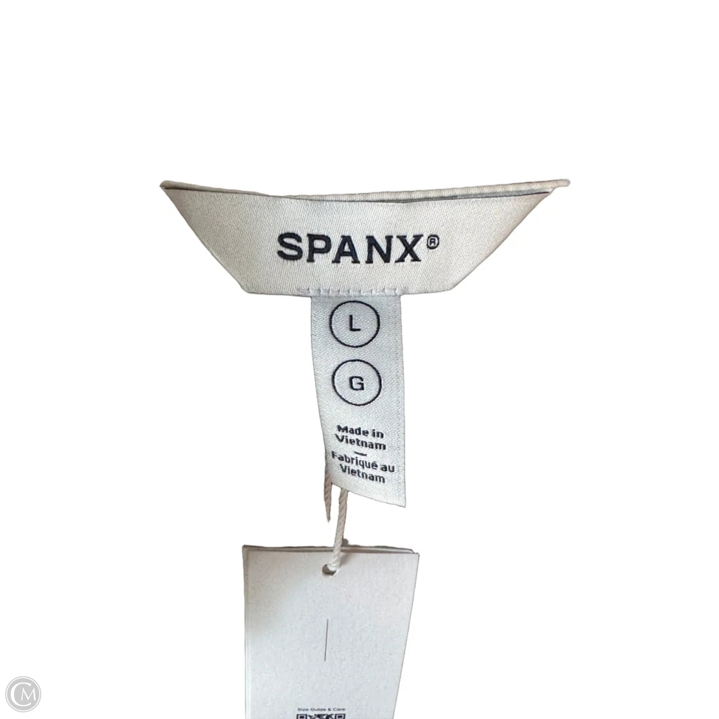 Top Long Sleeve By Spanx In Brown & White, Size: L