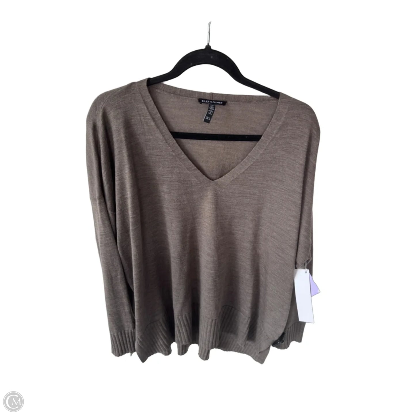 Sweater By Eileen Fisher In Brown, Size: L