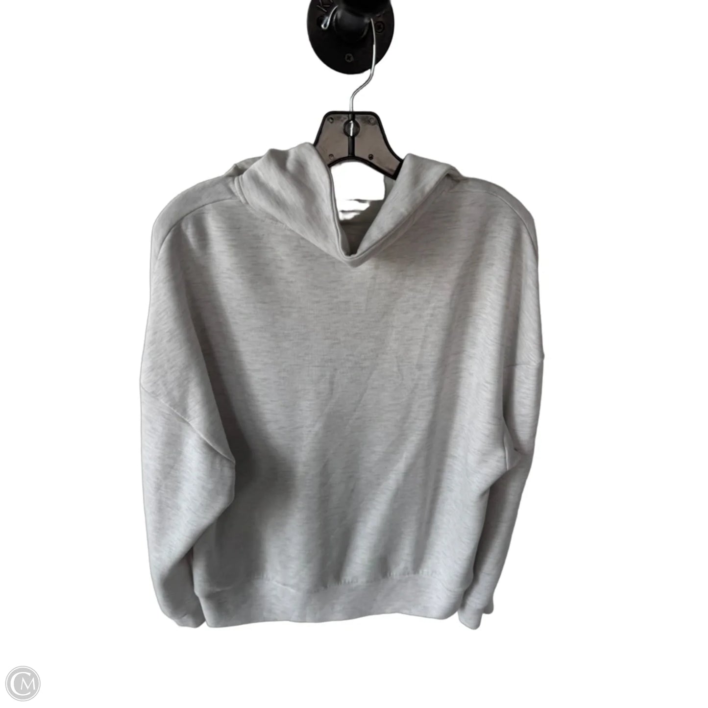 Sweatshirt Collar By Varley In Grey & White, Size: M