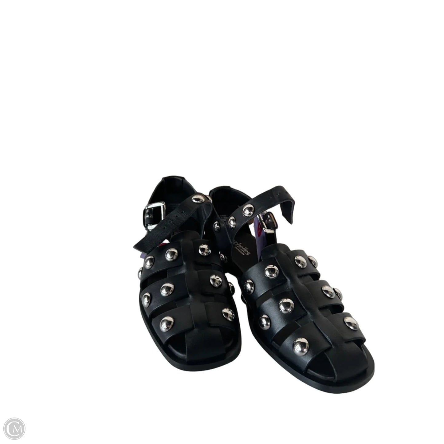 Shoes Flats By Seychelles In Black & Silver, Size: 8.5