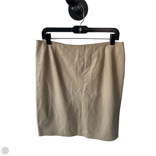 Skirt Midi By Nine West In Tan, Size: 12