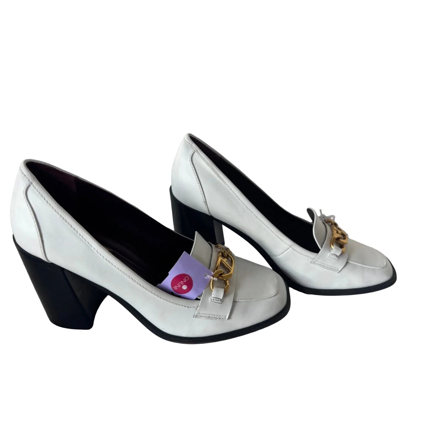 Shoes Heels Block By Franco Sarto In Black & White, Size: 8.5