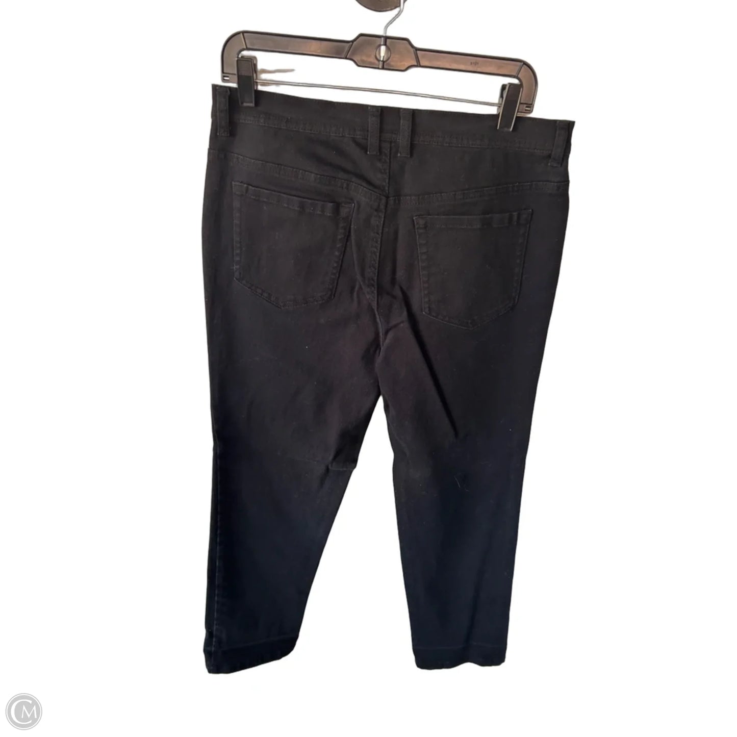 Jeans Straight By Style And Company In Black Denim, Size: 14p