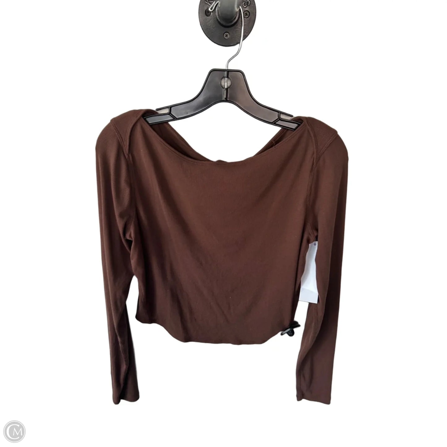 Athletic Top Long Sleeve Crewneck By Lululemon In Brown, Size: M