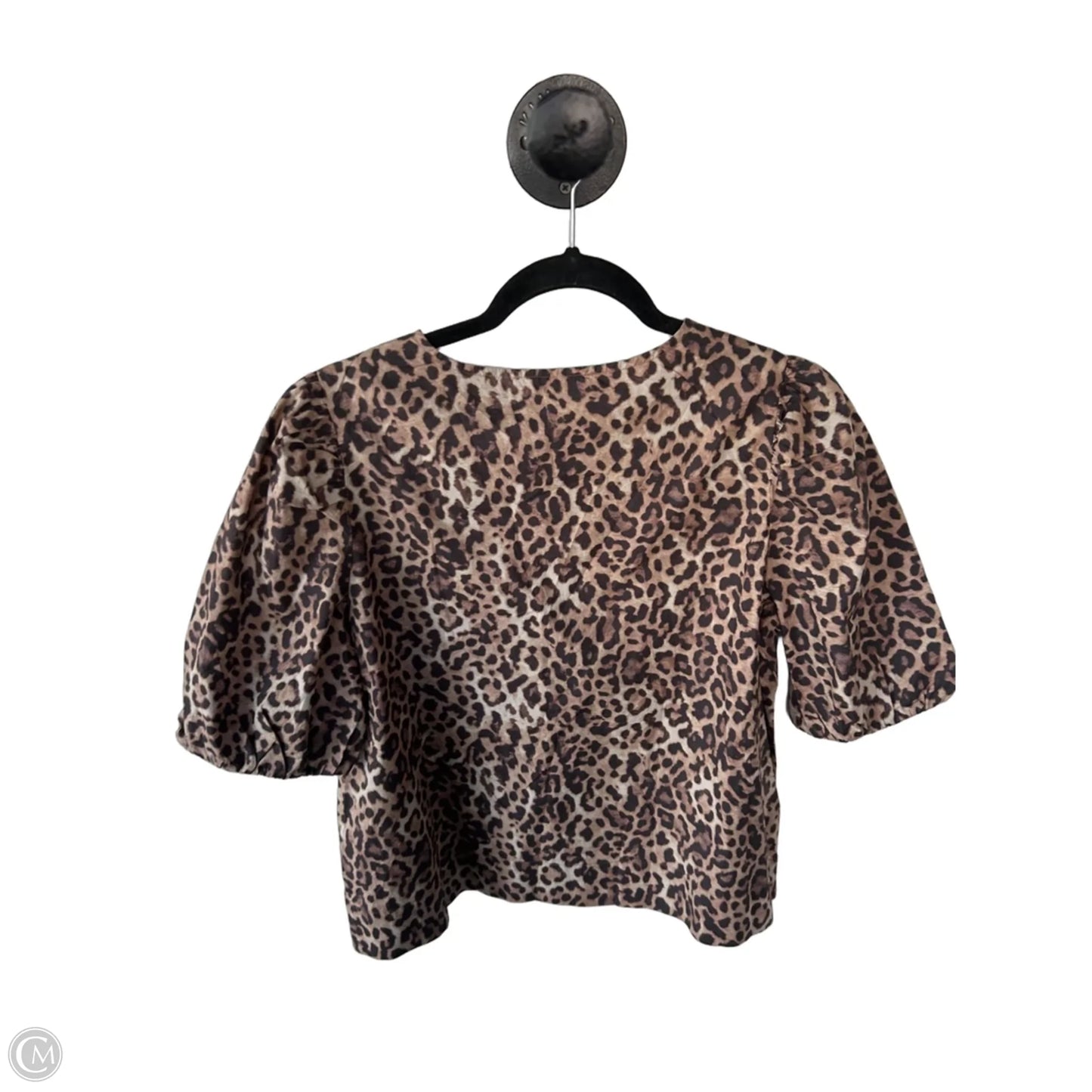 Top Short Sleeve By Loft In Animal Print, Size: S