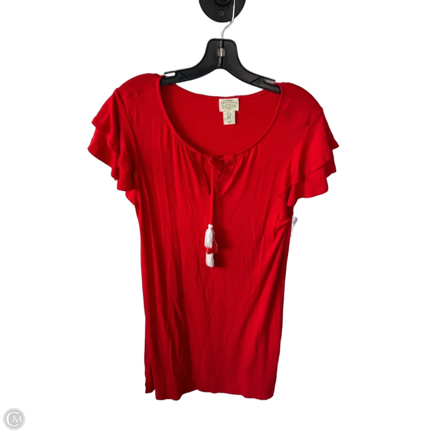 Dress Casual Midi By Telluride In Red & White, Size: M