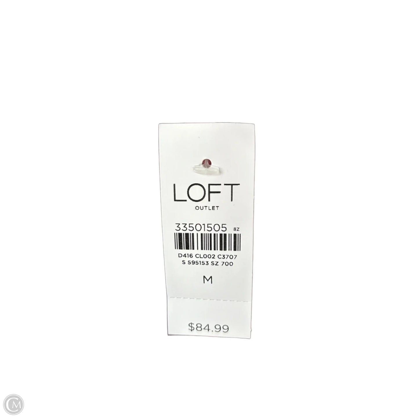 Dress Casual Short By Loft In Grey & Pink, Size: M