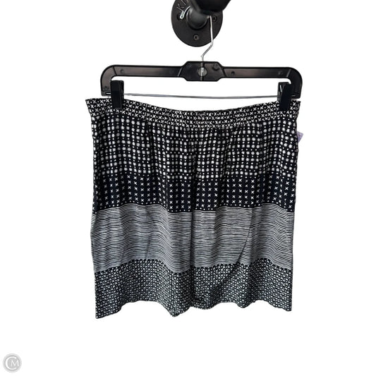 Skirt Mini & Short By Loft In Black & White, Size: 6
