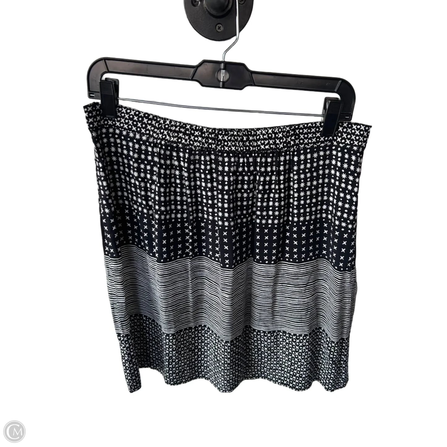 Skirt Mini & Short By Loft In Black & White, Size: 6
