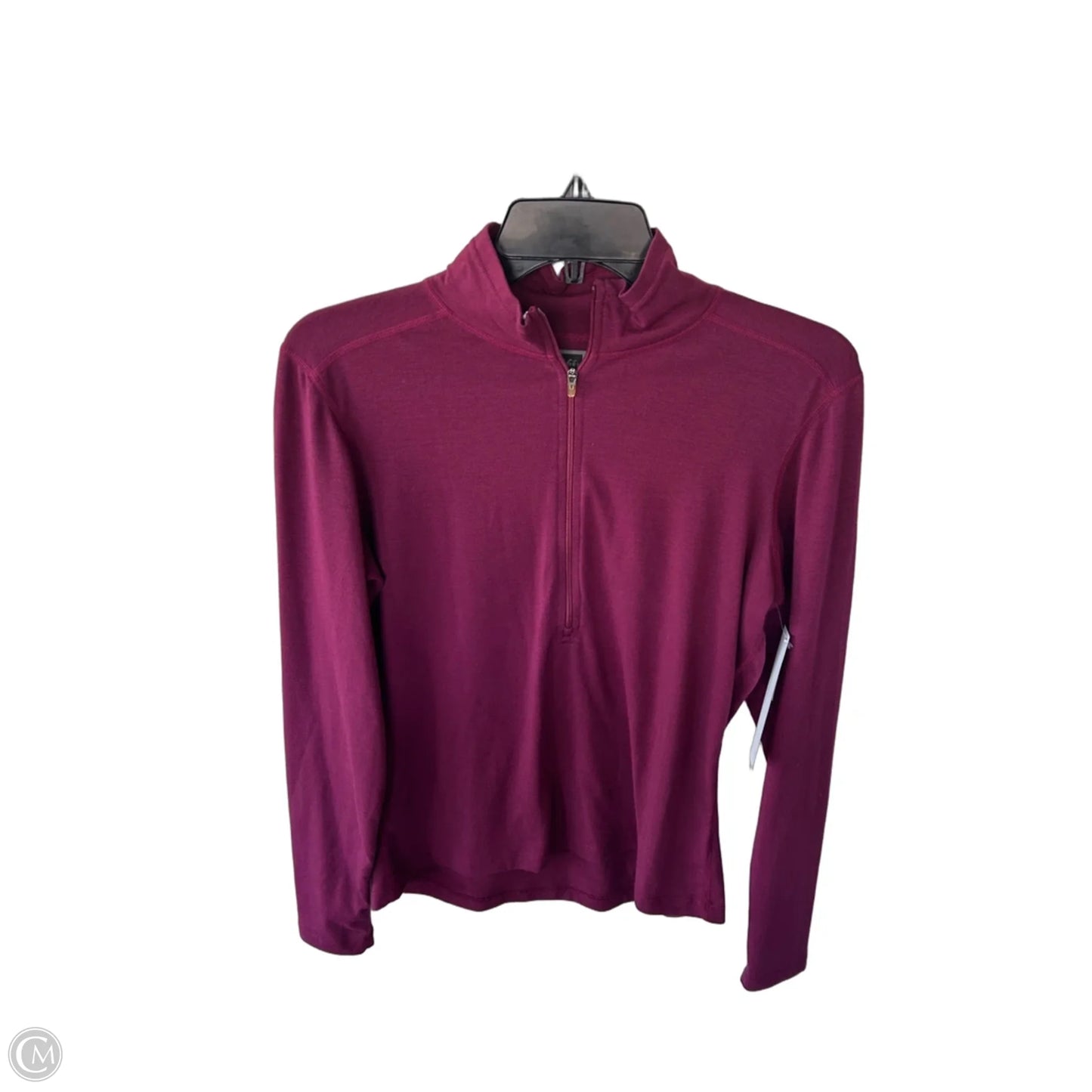 Athletic Top Long Sleeve Collar By Rei In Maroon, Size: M