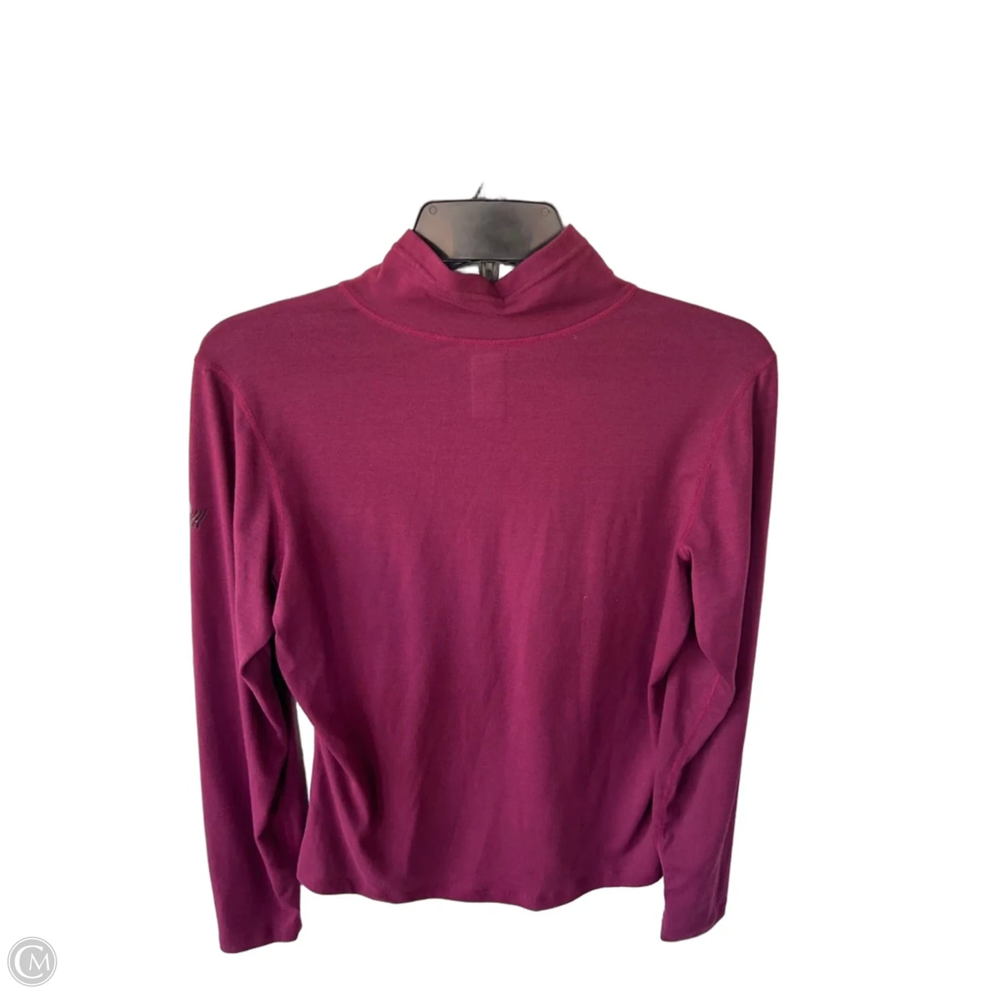 Athletic Top Long Sleeve Collar By Rei In Maroon, Size: M
