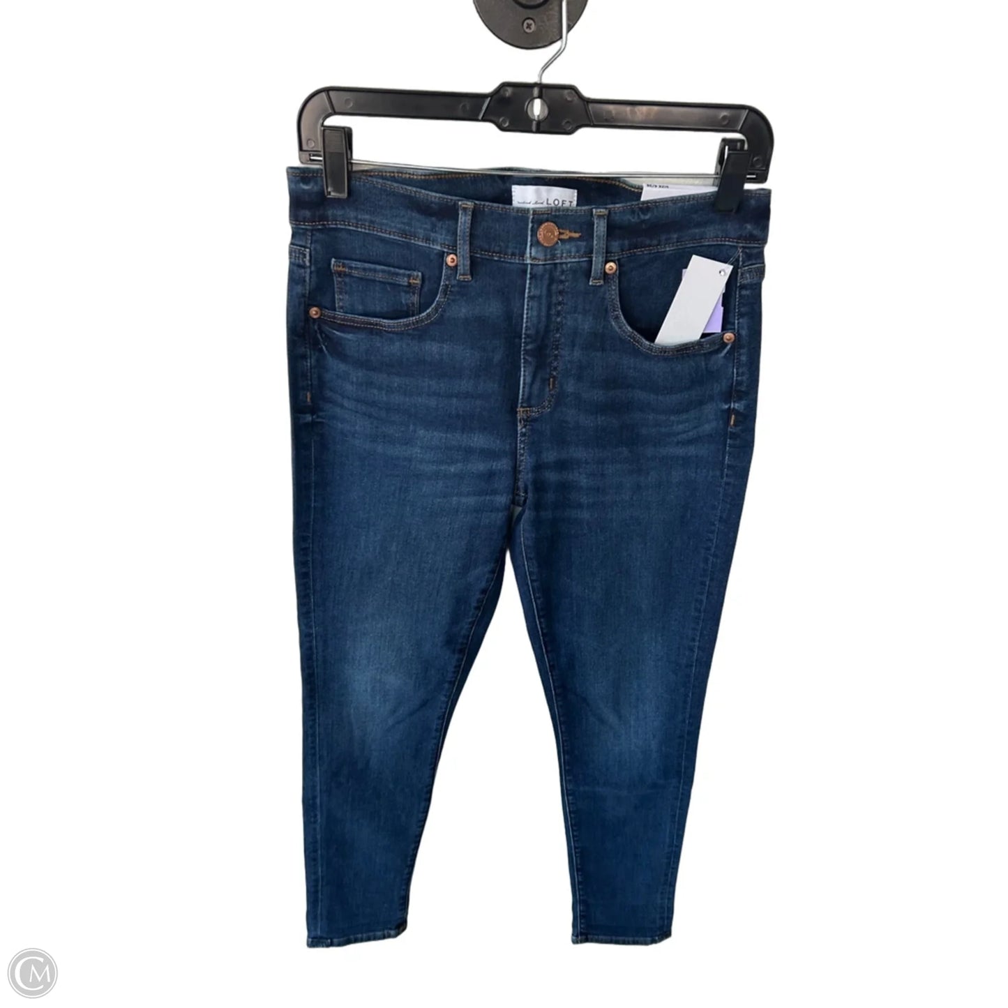 Jeans Skinny By Loft In Blue Denim, Size: 6