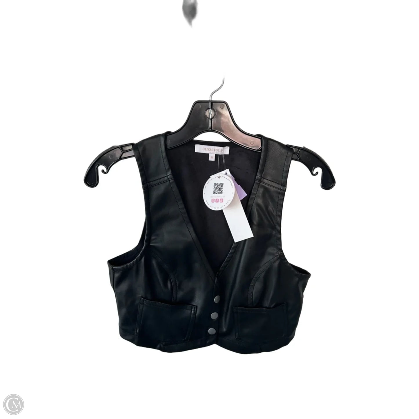 Vest Other By Olivaceous In Black, Size: M