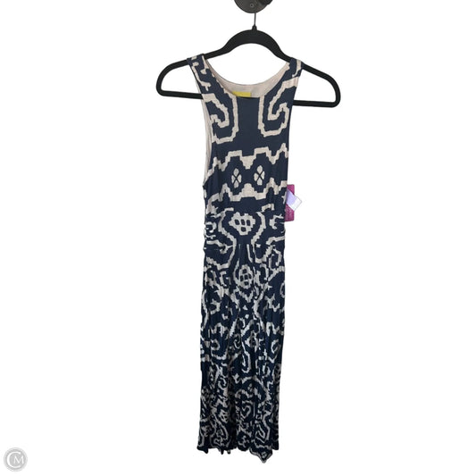 Dress Casual Maxi By Maeve In Blue & Tan, Size: Xs