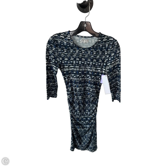 Dress Casual Short By Reiss In Blue & White, Size: Xs