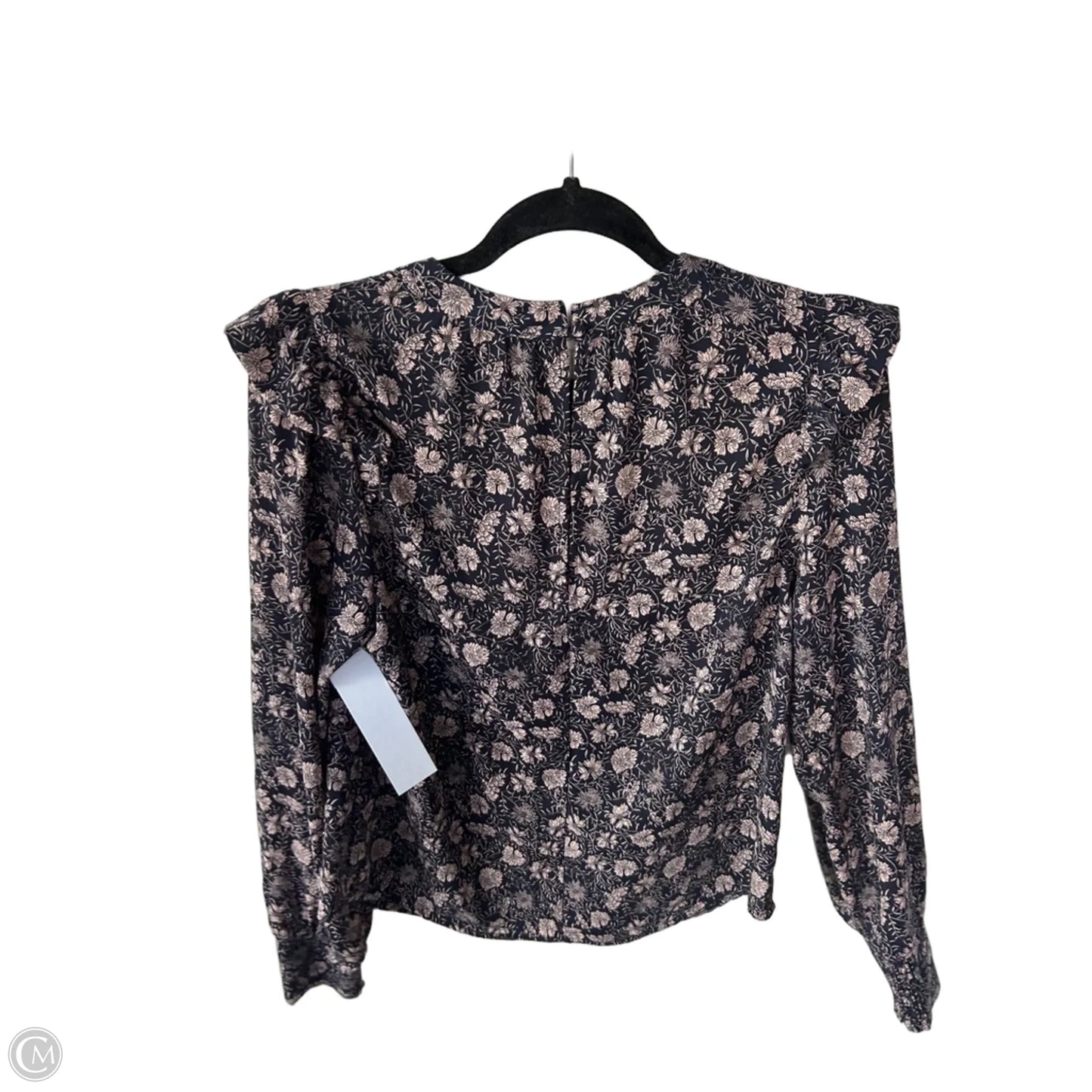 Top Long Sleeve By Evereve In Blue & Tan, Size: Xs
