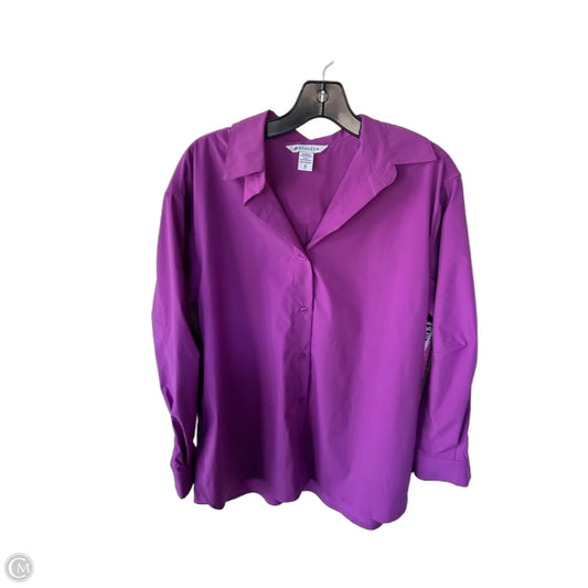 Top Long Sleeve By Athleta In Purple, Size: S