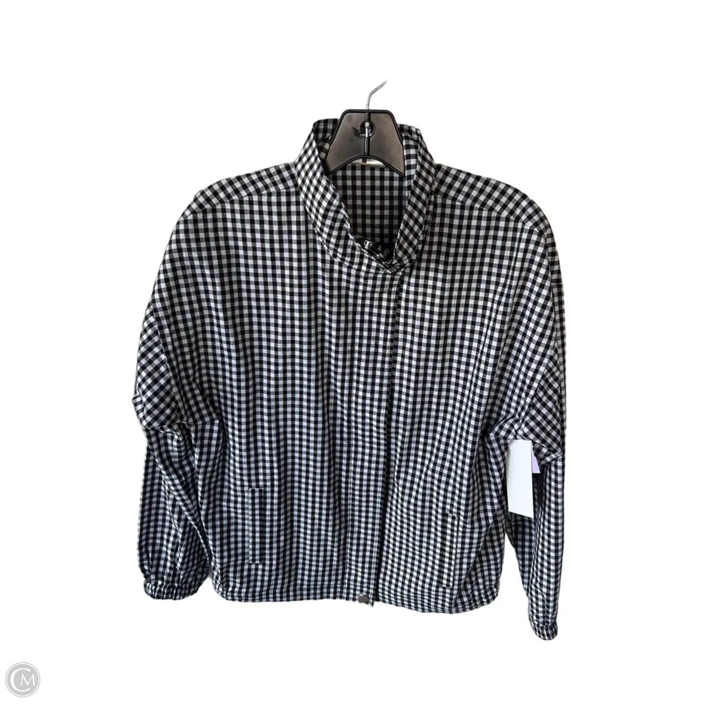 Jacket Shirt By Christopher And Banks In Black & White, Size: S