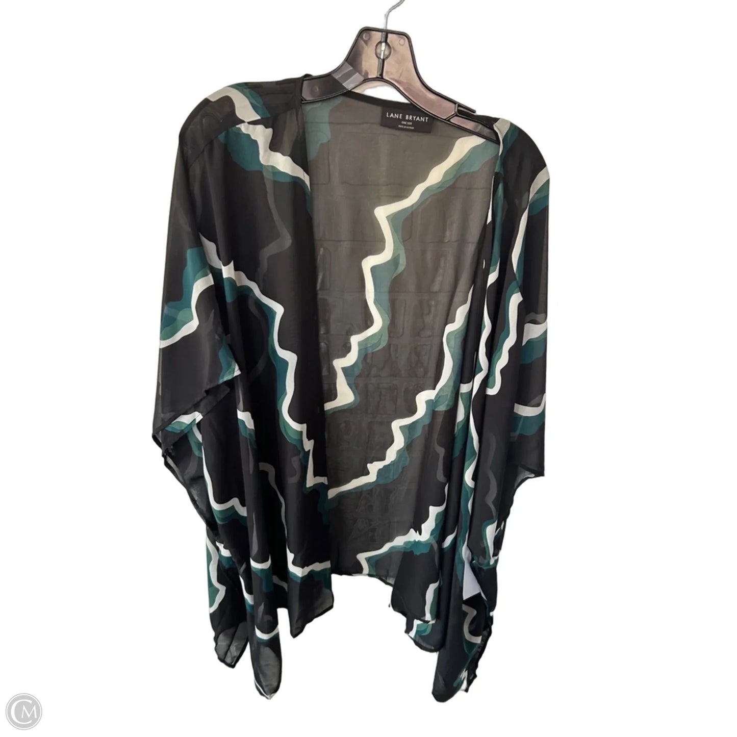 Kimono By Lane Bryant In Black & Green, Size: Osfm