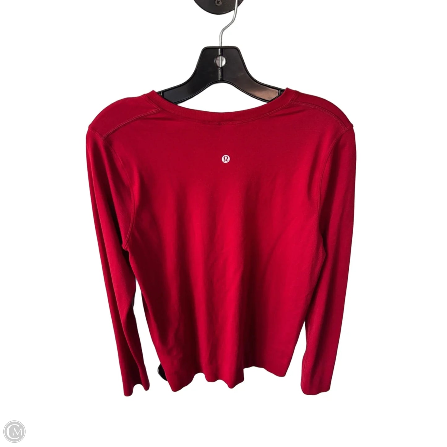 Athletic Top Long Sleeve Crewneck By Lululemon In Red, Size: S