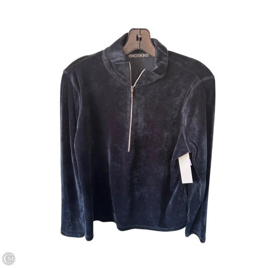 Sweatshirt Collar By Clothes Mentor In Blue, Size: L