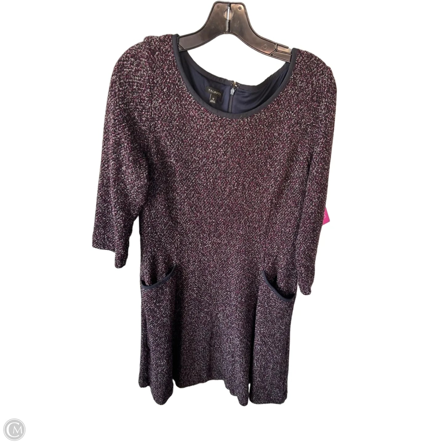 Dress Work By Talbots In Black & Purple, Size: L