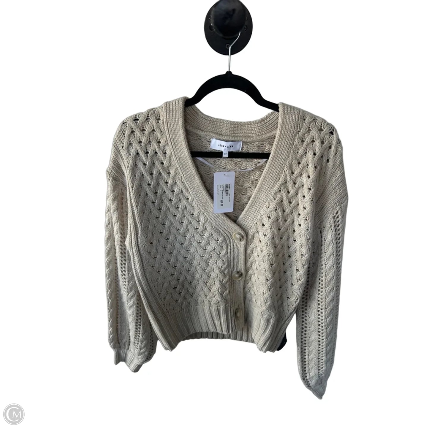 Sweater Cardigan By John + Jenn In Tan, Size: S